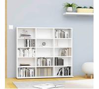 ""SALE 2025""Armoire à CD - bibliothèque de salon - Blanc 102x23x89,5 cm - Bois d’ingénierie,21,84 Kg 1188