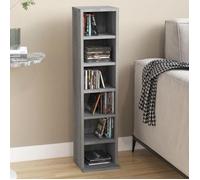 ""SALE 2025""Armoire à CD - bibliothèque de salon - Sonoma gris - 21x20x88 cm - bois d'ingénierie,6,59 Kg 9708