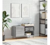 ""SALE 2025""Armoire à disques - Buffet de rangement - Sonoma gris - 85x38x48 cm - bois d'ingénierie,17,54 Kg 9366