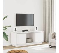 ""SALE 2025""Armoire Basse Télé - Meuble TV Blanc 110,5x35x44 cm - Bois de pin massif,13,6 Kg 1588