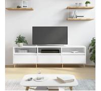 ""SALE 2025""Armoire Basse Télé - Meuble TV blanc 150x30x44,5 cm - bois d'ingénierie,24,8 Kg 1180