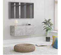 ""SALE 2025""Armoire Basse Télé - Meuble TV - Gris béton - 80x30x30 cm - Bois d’ingénierie,13,02 Kg 2328