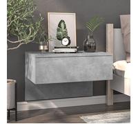 ""SALE 2025""Armoire de Nuit suspendue - Table de chevet murale - Gris béton -,13,44 Kg 9962