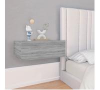 ""SALE 2025""Armoire de Nuit suspendues - Tables de chevet flottantes - Lot de 2 - Sonoma gris - 40x30x15 cm 13 44 Kg 4053