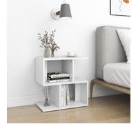 ""SALE 2025""Armoire de Nuit suspendues - Tables de chevet - Lot de 2 - blanc 50x30x51,5 cm - bois d'ingénierie,17 Kg 5538