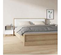 ""SALE 2025""Armoire de Nuit suspendues - Tables de chevet - Lot de 2 - Blanc brillant - 40x35x50 cm,22 Kg 2939
