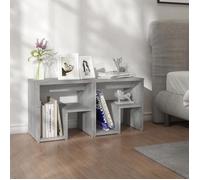 ""SALE 2025""Armoire de Nuit suspendues - Tables de chevet - Lot de 2 - Sonoma gris - 40x30x40 cm Bois ingénierie 13 54 Kg 6624