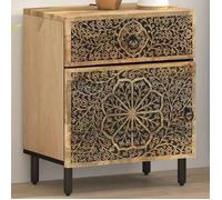 ""SALE 2025""Armoire de Nuit - Table de chevet 50x33x60 cm - Bois de manguier massif,13,85 Kg 3321