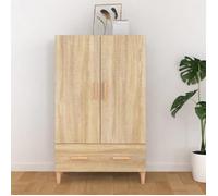 ""SALE 2025""Armoire haute vitrine - Bibliothèque Buffet haut - Chêne sonoma - 70x31x115 cm - bois d'ingénierie,30 Kg 7146