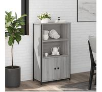 ""SALE 2025""Armoire haute vitrine - Bibliothèque Buffet haut - Sonoma gris - 62x32x103,5 cm - bois d'ingénierie,21,55 Kg 8715