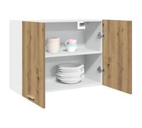 ""SALE 2025""Armoire suspendue - vitrine cuisine murale - chêne artisanal 80x31x60 cm - bois d'ingénierie,19,1 Kg 6930