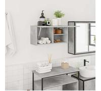 ""SALE 2025""Armoire WC Suspendu - Armoire murale de bain - Gris béton - 60x25x30 cm - bois d'ingénierie,8,96 Kg 1493