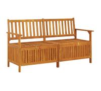 ""SALE 2025""Banc arrière-cour/Banc de rangement 148 cm - Bois d'acacia solide - 148x62x84 cm,24,6 Kg 4039