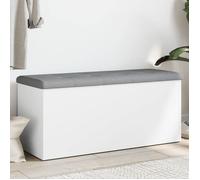 ""SALE 2025""Banc du couloir - Banc de rangement - blanc 102x42x45 cm - bois d'ingénierie,24,73 Kg 1424