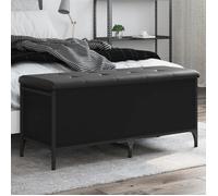 ""SALE 2025""Banc du couloir - Banc de rangement - noir 102x42x45 cm - bois d'ingénierie,24,78 Kg 6175