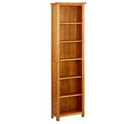 ""SALE 2025""Bibliothèque Moderne - Colonne Étagère à 6 niveaux 52x22x180 cm Bois de chêne massif,18,8 Kg 1423