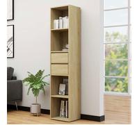 ""SALE 2025""Bibliothèque Moderne - Colonne Étagère - Chêne sonoma - 36x30x171 cm - bois d'ingénierie,25 Kg 8521