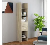 ""SALE 2025""Bibliothèque Moderne - Colonne Étagère - Chêne sonoma - 40x35x180 cm - Aggloméré,28,35 Kg 3187