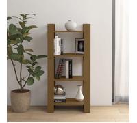 ""SALE 2025""Bibliothèque Moderne - Colonne Étagère Cloison - Marron miel - 60x35x125 cm Bois massif,11,76 Kg 7416