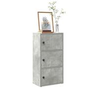 ""SALE 2025""Bibliothèque Moderne - Colonne Étagère - Gris béton - 40x24x77 cm - bois d'ingénierie,11,8 Kg 3649