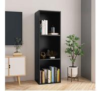 ""SALE 2025""Bibliothèque Moderne - Colonne Étagère Meuble TV noir 36x30x114 cm - bois d'ingénierie,15,22 Kg 1377