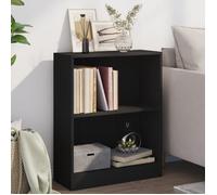 ""SALE 2025""Bibliothèque Moderne - Colonne Étagère Noir 60x24x76 cm - bois d'ingénierie,12,08 Kg 5044