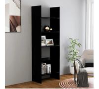 ""SALE 2025""Bibliothèque Moderne - Colonne Étagère Noir 60x35x180 cm - Bois d’ingénierie,28,88 Kg 9317