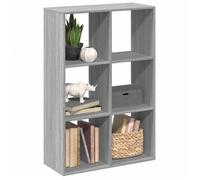 ""SALE 2025""Bibliothèque Moderne - Meuble Étagère séparatrice de pièce - Sonoma gris - 69,5x29x103,5 cm,18,6 Kg 3552