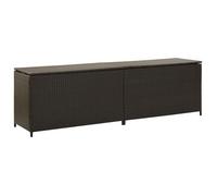 ""SALE 2025""Boîte de rangement de jardin - Coffre de rangement extérieur résine tressée 200x50x60 cm marron,18,4 Kg 4598