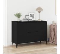 ""SALE 2025""Buffet Bahut vaisselier enfilade - Chêne noir Bois de chêne massif, Acier enduit de poudre - Aspect élégant* 7127030
