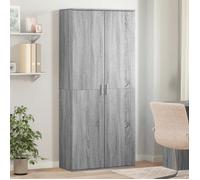 ""SALE 2025""Buffet haut - armoire de chambre - Sonoma gris - 80x35x180 cm - bois d'ingénierie,59,84 Kg 9423