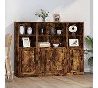 ""SALE 2025""Buffets bahut vaisselier - Buffets - Lot de 3 - Chêne fumé - bois d'ingénierie,61,22 Kg 8698
