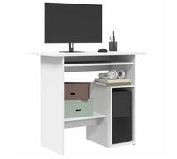 ""SALE 2025""Bureau informatique multimédia - Bureau Blanc 80x45x74 cm - Bois d’ingénierie,19,84 Kg 6945
