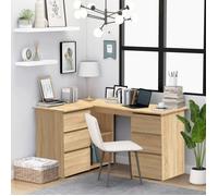 ""SALE 2025""Bureau informatique multimédia - Bureau d'angle - Chêne sonoma - 145x100x76 cm - bois d'ingénierie,54,92 Kg 2299