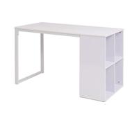 ""SALE 2025""Bureau informatique multimédia - Table d'écriture 120x60x75 cm Blanc,24,75 Kg 7686
