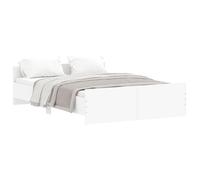 ""SALE 2025""Cadre de lit - 2 places - blanc 140x190 cm - Charge : 280 kg - CHILL87051