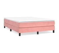 ""SALE 2025""Cadre de lit - 2 places - rose 140x200 cm velours - Charge : 280 kg - CHILL49121