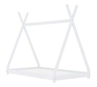 ""SALE 2025""Cadre de lit d'enfant - MOOD - Lit Cabane d'enfant Blanc Bois de pin massif 70x140 cm - Charge : 280 kg - CHILL33941
