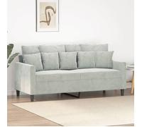 ""SALE 2025""Canapé fixe - Canapé à 2 places - gris clair - 140 cm Velours - 158x77x80 cm 23 35 Kg 1372