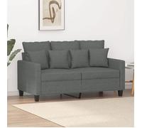 ""SALE 2025""Canapé fixe - Canapé à 2 places - gris foncé - 120 cm Tissu - 138x77x80 cm 21 7 Kg 1765