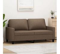 ""SALE 2025""Canapé fixe - Canapé à 2 places Marron 140 cm Tissu - 158x77x80 cm 22 65 Kg 4061