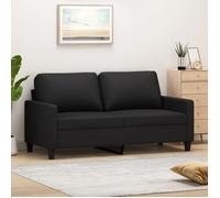 ""SALE 2025""Canapé fixe - Canapé à 2 places Noir 140 cm Similicuir - 158x77x80 cm 23 65 Kg 7580