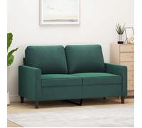 ""SALE 2025""Canapé fixe - Canapé à 2 places Vert foncé 120 cm Velours - 138x77x80 cm 20 9 Kg 5787