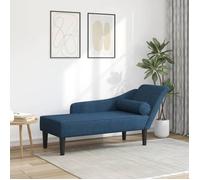 ""SALE 2025""Chaise de Relaxation - Chaise longue avec coussins - bleu tissu - 141x55 5x66 5 cm 15 55 Kg 5644