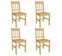 ""SALE 2025""Chaises à manger - lot de 4 - Chaises de Salon - bois de pin - 41 5x45 5x86 cm 16 62 Kg 4551