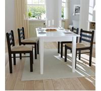 ""SALE 2025""Chaises à manger - lot de 4 - Chaises de Salon - marron hévéa solide et velours - 44x45x81 cm 19 Kg 6658