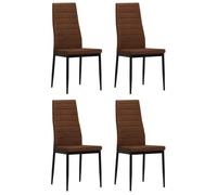 ""SALE 2025""Chaises à manger - lot de 4 - Chaises de Salon - marron tissu - 43x44x96 cm,15,8 Kg 2792