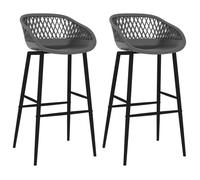 ""SALE 2025""Chaises de bar - lot de 2 - Tabourets de Cuisine - gris - 48x47 5x95 5 cm 13 7 Kg 2222