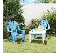 ""SALE 2025""Chaises de jardin pour enfants - lot de 2 - Fauteuils de Jardin - bleu 37x34x44 cm PP - 37x34x44 cm,3,2 Kg 3071