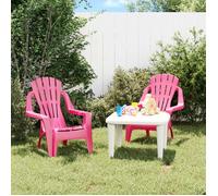 ""SALE 2025""Chaises de jardin pour enfants - lot de 2 - Fauteuils de Jardin - rose 37x34x44 cm PP - 37x34x44 cm,3,2 Kg 3969